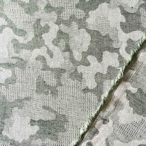 jacquard camouflage coton tissu vert Couture