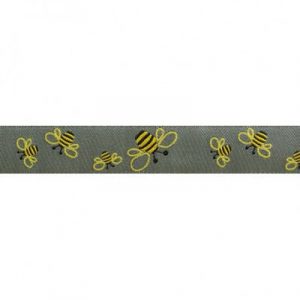 ruban abeille fond gris 23mm