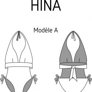 schéma technique maillot hina trikini